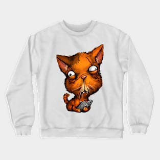 red cat Crewneck Sweatshirt